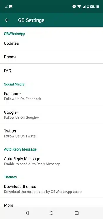 gbwhatsapp pro full feature