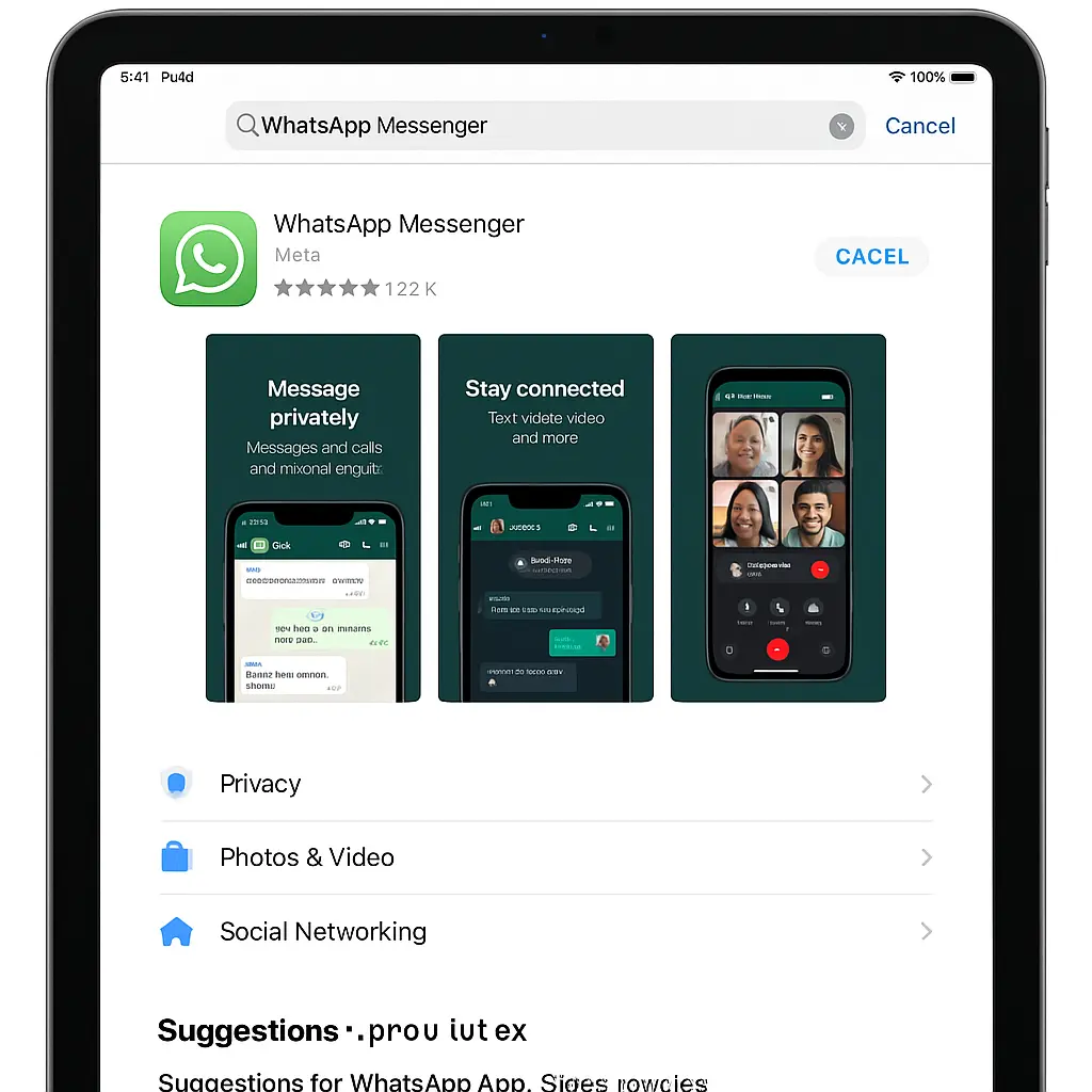 Download WhatsApp for iPad